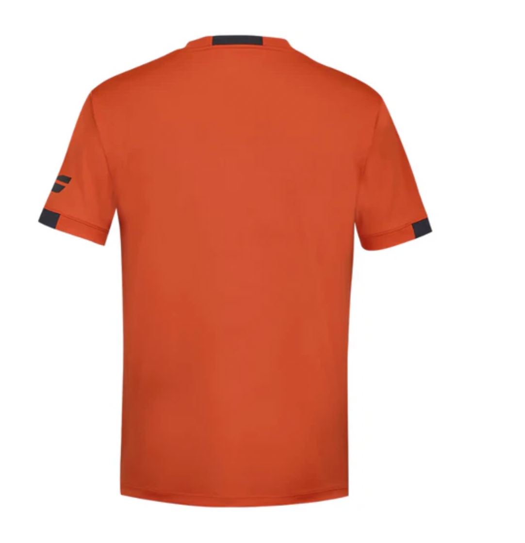 T-shirt Babolat Play Crew Neck Tee Rouge/Orange