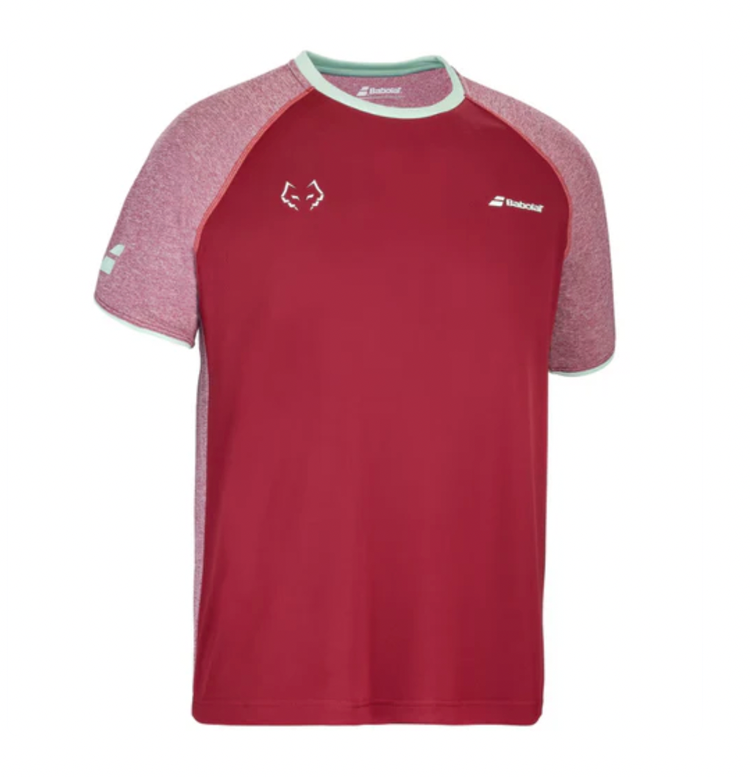 T-shirt Babolat Crew Neck Tee Lebron Rouge 2024
