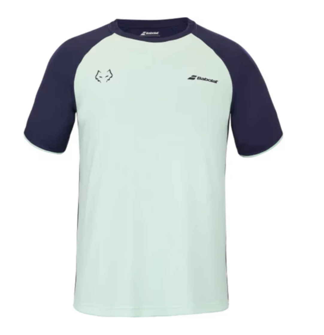 T-shirt Babolat Crew Neck Tee Juan Lebron Vert